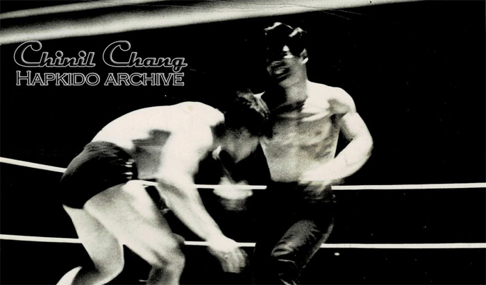 Chinil Chang participates in a Korean wrestling match